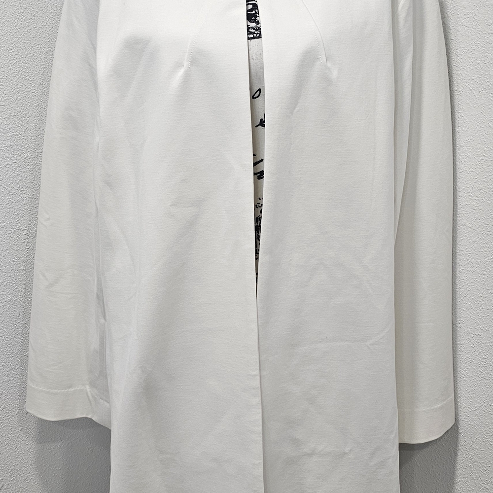Amanda & Chelsea Women's Ponte Topper Coat Plus Size 2X $180 White NWT